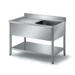 Plonge demontable inox 304, 2 bacs 400x400x250mm